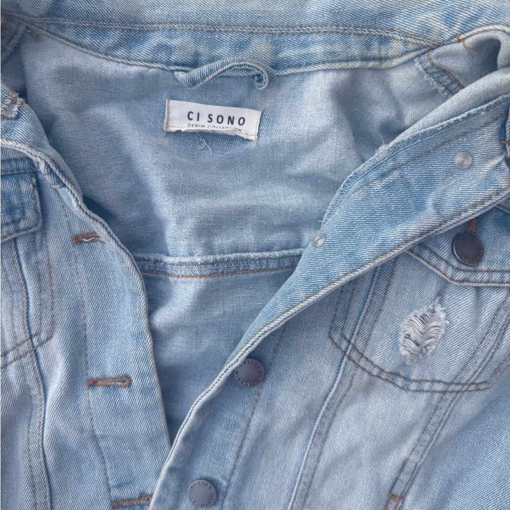 Ci Sono Sky Blue Denim Jacket